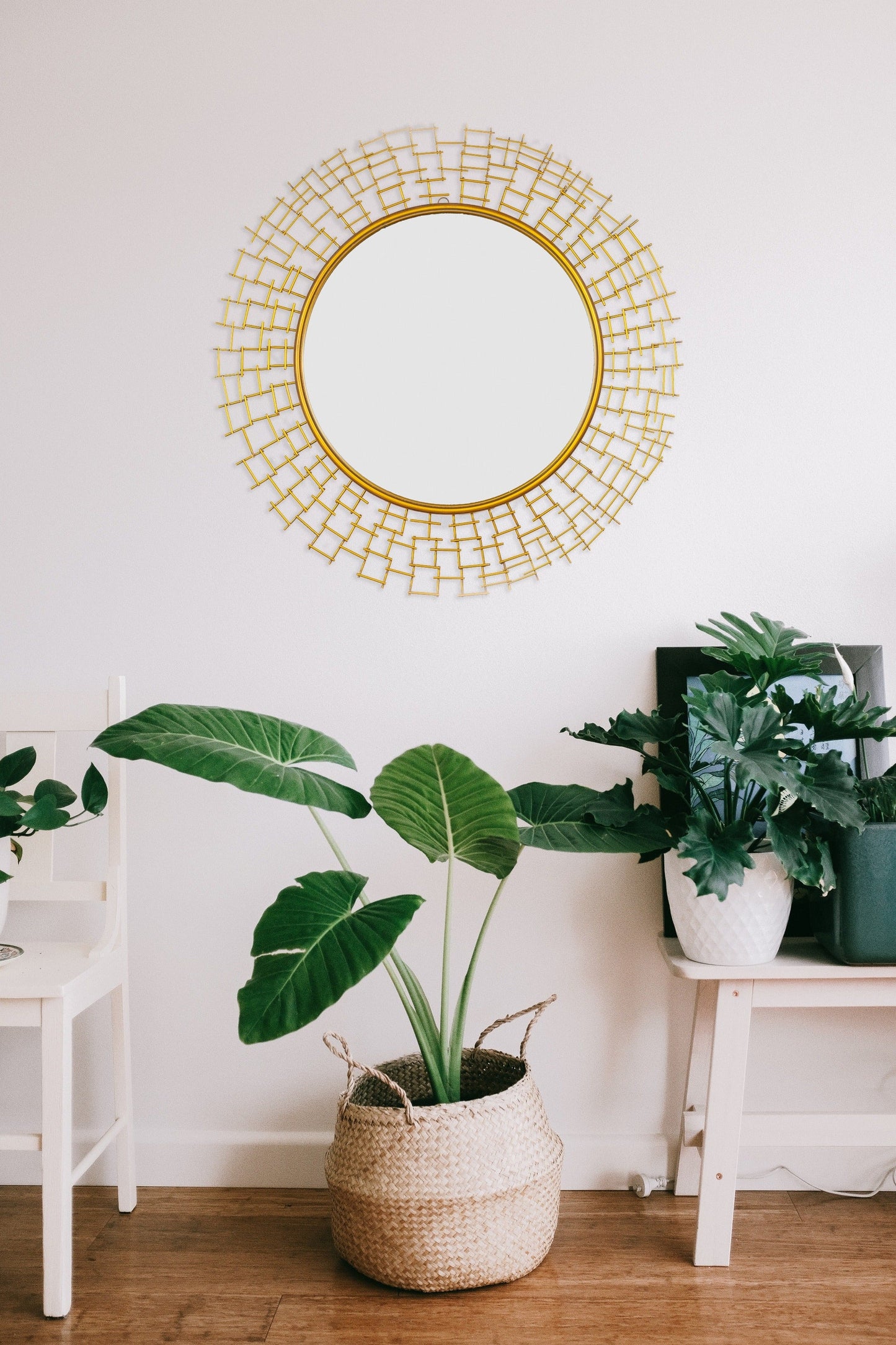 Metal Wall Mirror - Barna Accent Mirror - Wall Decor Mirror