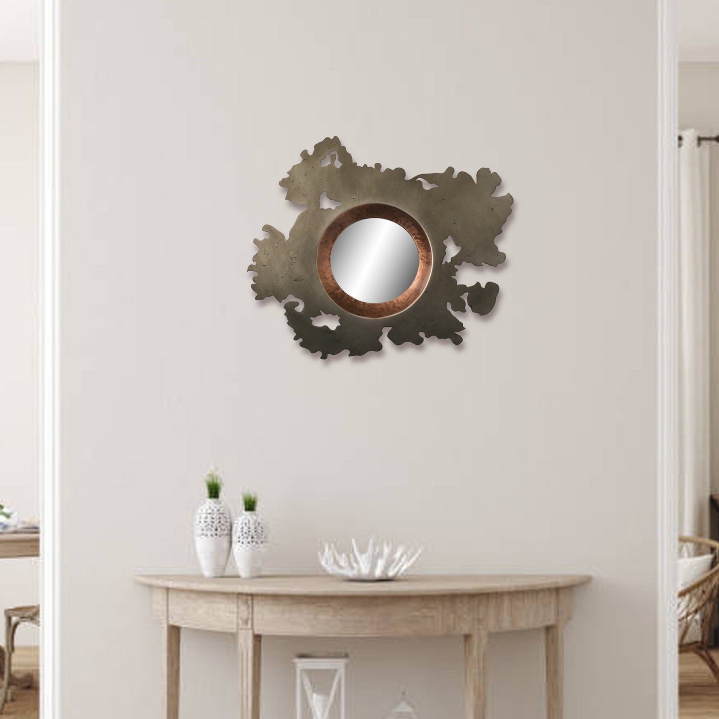 Wall Mirror - Versatile Handcrafted Metal Framed Wall Mirror